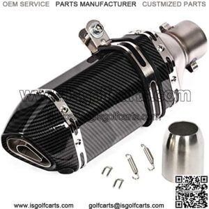 Universal Motorcycle Short Exhaust Muffler Carbon Gobo Slip On w/DB Killer 51mm