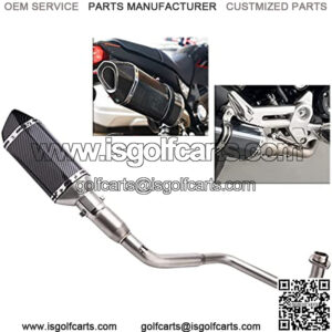 Motorcycle Exhaust Muffler Compatible with Honda Grom Msx125 2013 2014 2015 2016 2017 2018 2019 2020 2021 2022 Motorcycle Exhaust Slip On Muffler Baffle