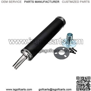 Universal metal 22MM Motorcycle Racing Exhaust Muffler Silence Silencer 2 Stroke Motorcycle Exhaust Pipe Muffler (Black)