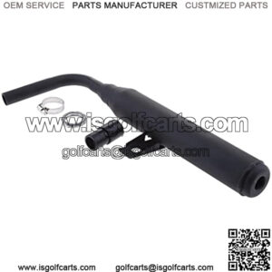 Metal 40mm Motorcycle Racing Exhaust Muffler Silence Silencer Pipe Muffler for Yamaha PW50 PW 50 (Black)