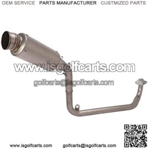 Motorcycle Full Exhaust System Slip-On 51mm Muffler w/ baffler Compatible For Honda MSX125 Grom 2013-2020 2013 2014 2015 2016 2017 2018 2019 2020 (Model A)