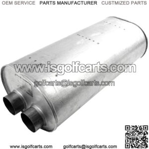 Quiet-Flow SS, Aluminized, Specific Fit, Inlet - 3 Offset, Outlet - 3 Offset