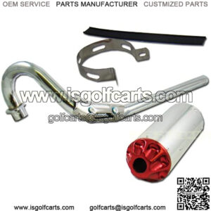 HIGH PERFORMANCE AFTERMARKET Red Racing Muffler Exhaust Pipe System FOR CRF50 XR50 XR CRF 50 70 or Similar Pit Dirt Bikes