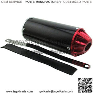 Aluminum Red 28mm Exhaust Muffler For 50cc 70 90cc 110cc 125cc CRF50 XR50 KLX SSR Thumpstar Lifan Chinese Pit Trail Dirt Bike