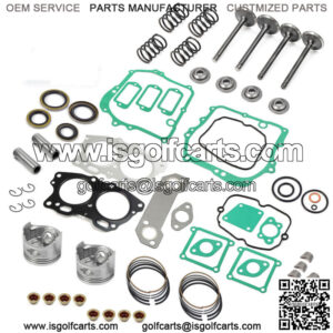 Piston & Intake Exhaust Valve & Gasket Kit For EZGO Robin 295cc 92-02 STD