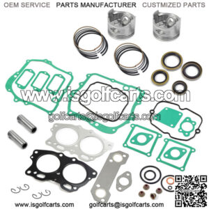 Piston & Ring Gasket Kit For EZGO 4 Cycle Robin 295cc Gas Golf Cart 1991-up STD