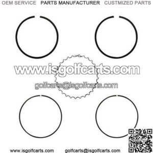 EZGO Piston Ring Set in .50mm Oversized Size (Fits EZ-GO 4-cycle Gas 1991+ 295cc Only MCI)