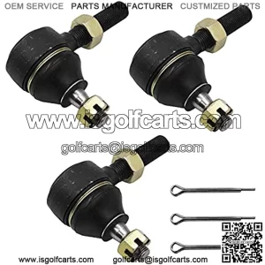 Club car Tie Rod End Kit Fits Club car DS 1976-2008 Gas & Electric Golf Cart, Left-Hand & Right-Hand Thread Ball Joint # 7540,7539