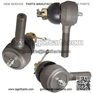 Dr. Accessories Set of 3 Thread Tie Rod End with Grease Fitting Fits for Club Car DS Golf Carts (1976-2008),Ball Joint Kit