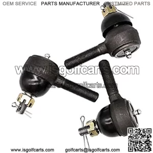 Ball Joint Kit,Set of (3) Tie Rod End with grease fitting Fits for DS Golf Carts (1976-2008)