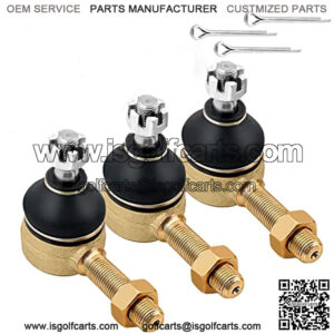 Club Car DS Tie Rod Ends Ball Joint Right & Left Threads Kit for 1976-2008 Gas & Electric Golf Cart Models Replaces # 7539 7540