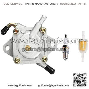 1014523 Fuel Pump for Gas Golf Cart Tune Up Kit with Fuel Filter Spark Plug DS Precedent from 1984 to Present 290FE 350FE Compatible with Kawasaki Engine 1014523
