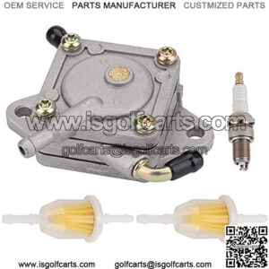 1014523 Fuel Pump Fit 290FE 350FE Club Car Golf Cart DS Precedent 1984-UP Replace 49040-2067 with 1/4" Fuel Filter & Spark Plug