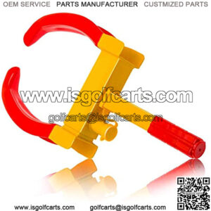 Heavy Duty Trailer Lock Wheel Clamp, Adjustable Anti-Theft Tire Lock 5.3-lb Boot for Car Truck RV Boat Trailer Automotive Golf Carts w/Three Keys