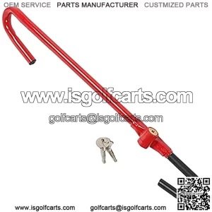 Steering Wheel Lock to Pedal Universal Compatible with Club Car Theft Truck SUV Auto Van - Red