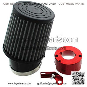 TC-Motor Air Filter Red Adapter For Honda 11Hp 13Hp GX340 GX390 Clone Engine Go Kart Predator 301cc 420cc Golf Carts Mud Boats Lawnmowers Minibikes Powered Paragliders GX270s 13/15hp Chinese OHVs