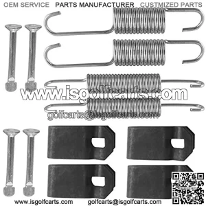 Club Car Brake Shoes Spring Kit Fit 1980 UP DS & Precedent Club Car Brake Kits Golf Carts Brake Shoes Kit Gas/Electric 1018163-01,1011466