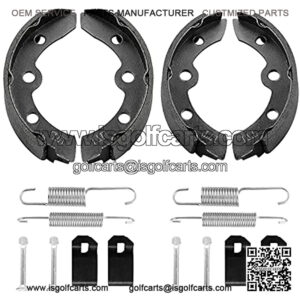 Club Car Brake Shoes Spring Kit Assembly for Club Car DS Precedent G&E1995-Up Golf Cart Brake Shoes OEM1018232-01 1018163-01 Automatic Adjust (2 Short & 2 Long Black)
