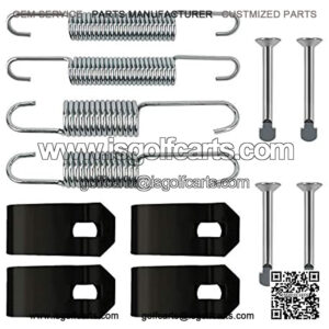 Club Car Brake Shoes Spring Kit for 1980 up DS & Precedent Golf Carts, Club Car Brake Kit for Club Car Gas or Electric, Replace Club Car 1018163-01, 1011466, Replace After Market 4324 4333 5162 5219