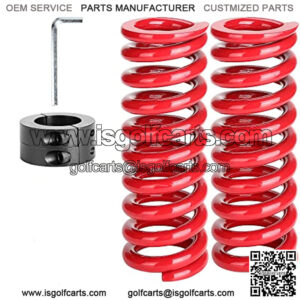 Yamaha Shock Spring Compatible with Golf Cart Yamaha G14/G16/G19/G20/G22/G29 Drive (2007 to 2016) - Heavy Duty Rear Shock Coil Spring Set