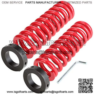 Golf Cart Heavy Duty Rear Shock Coil Spring Kit for Yamaha G14, G16, G19, G20, G22, 2007-2016 G29 Drive (Not fit 2017-Newer G29/Drive2)