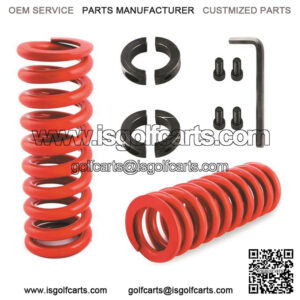 Yamaha G14, G16, G19, G20, G22, G29 Red Heavy Duty Rear Shock Coil Spring Kit