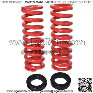 For Yamaha Golf Cart Rear Suspension Heavy Duty Coil Over Shock Spring Kit 95-16
