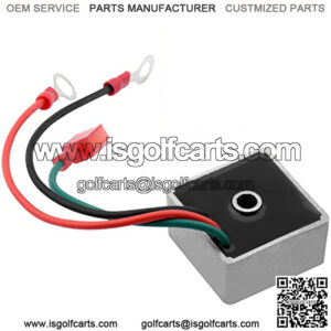 Golf Cart Voltage Regulator for EZGO TXT/RXV/Medalist/Workhorse Gas Models, Also Fits Club Car 1984-1991, Columbia/ParCar 1982-1994, Replaces OEM # 27739-G01, 435-203