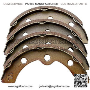 Golf Cart Replacement Brake Shoes Set(4pcs) for Club Car G&E 1981-94. for E-Z-GO G&E 1982-86 for Yamaha G&E G1 1979-81 1011433