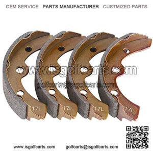 Golf Carts 101146302 Brake Shoes for Club Car DS and Carryall Manual Adjust Golf cart 4PCS