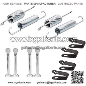 Club Car Brake Shoes Spring Kit for 1980 UP DS & Precedent Golf Carts Brake Shoes Spring Replacement Gas/Electric 1018163-01, 1011466(2 Packs)