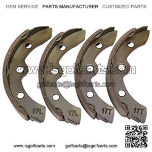 Golf Cart Brake Shoes for Club Car DS 1995-up, Precedent 2004-up, EZGO 1986.5-1995, Yamaha G1 G2 G8 G9# 101823201 1011463 23364G1 27249G01