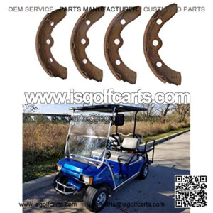 Set of 4 Golf Cart Brake Shoes Replacement for Club Car DS Gas and Electric 1981-1994 1011463