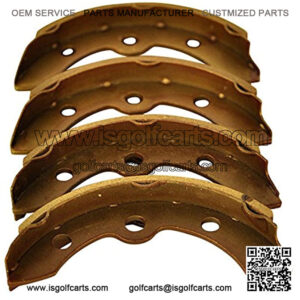 Huskey (4 Brake Shoes for Club Car DS Golf cart, Carryall (Manual Adjust) 101146302