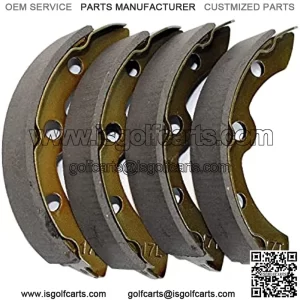 Juego de zapatas de fde repuesto para carrito de golf, color negro