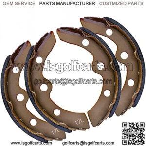Golf Cart Brake Pads Shoes for Club Car DS & Carryall 1981-1994 Models, Manual Adjust, Replaces OEM # 1011463, 1011296, 1011433, 1015757, 101880701, (4 Long)