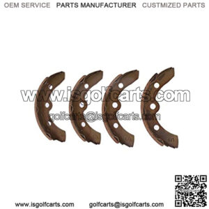 Set of 4 Golf Cart Brake Shoes Replacement for Club Car DS Gas and Electric 1981-1994 1011463