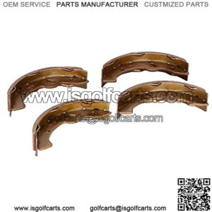 Golf Cart Brake Shoes for EZGO TXT (1997-2009.5)/ RXV Gas 2008-Up/Yamaha G14, G16, G19, G22 1994-2006/ Workhorse 1996+ 27943G01, 27945G01, 70794G01, 70795G01 - (4 Short)
