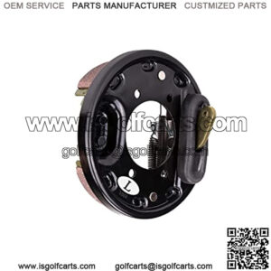 Golf Cart Brake Assembly Improve Brake Sensitivity, Driving Stability and Safety Which is for EZGO TXT RXV & Yamaha G14-G22, with Brake Shoes Large Friction Coefficient, Shorten Braking Distance