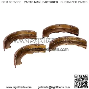 27943G01 70795G01 Golf Cart Brake Shoes, Set of 4, Fits E-Z-Go TXT (97-09.5), Workhorse 96+, Yamaha G14-G22 94-06