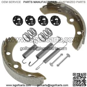 Brake Shoe & Spring Kit For Club Car Gas & Electric 1995-up DS & Precedent