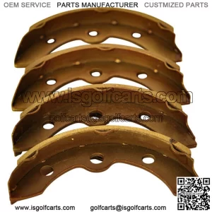 4PK Brake Shoes for Club Car DS golf cart, Carryall (Manual Adjust) 101146302