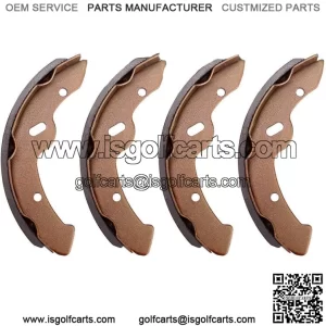 4Pcs Golf Cart Brake Shoes for EZGO TXT RXV &Yamaha G9 G11 G14 G16 G19 G28