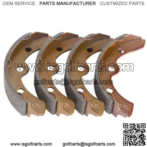 Golf Cart Brake Shoes for Club Car DS G&E 1981-1994 101146302 Set of 4