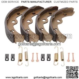 Golf Cart Brake Shoes & Spring Kit for Club Car DS 1995-up, Precedent 2004-up