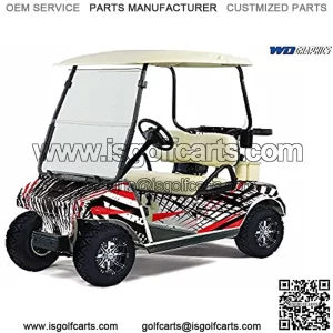 Wholesale Decals Golf Cart Graphics kit Sticker Decal Compatible with 1983-2014 - Slash and Burn