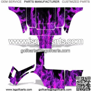 Club Car Graphic Kit Golf Cart Decal Sticker Wrap Accessories Parts 83-14 P-FLME