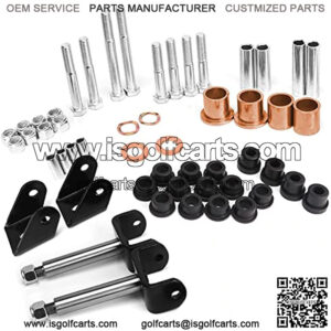 Deluxe Golf Cart Front End King Pin Repair Kit for Club Car DS Gas & Electric Models 1993-UP Kingpin Spindle Bushing Kit