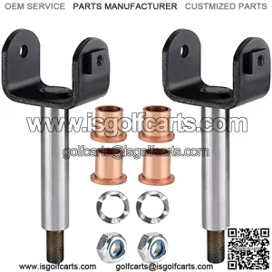 Complete Front End King Pin Kit for Club Car Precedent 2004-up Gas/Electric Golf Cart, OEM# 102287201 103638601 103638801