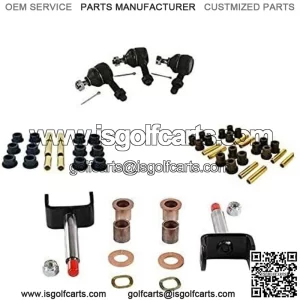 Golf Cart Front End Repair Kit King Pin Tie Rod End for Club Car DS 1984-2008